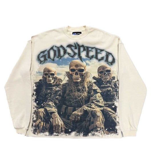 Godspeed Squadron Thermal L/S Tee Bone