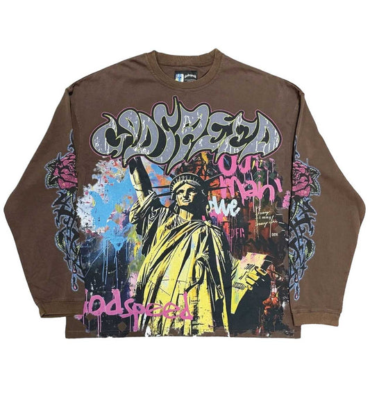 Godspeed Vandal L/S Tee Brown